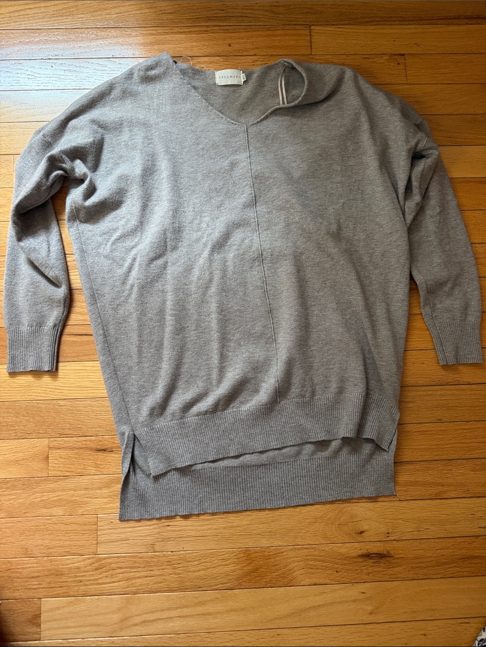 Women’s V-Neck Cotton-Blend Sweater - Taupe